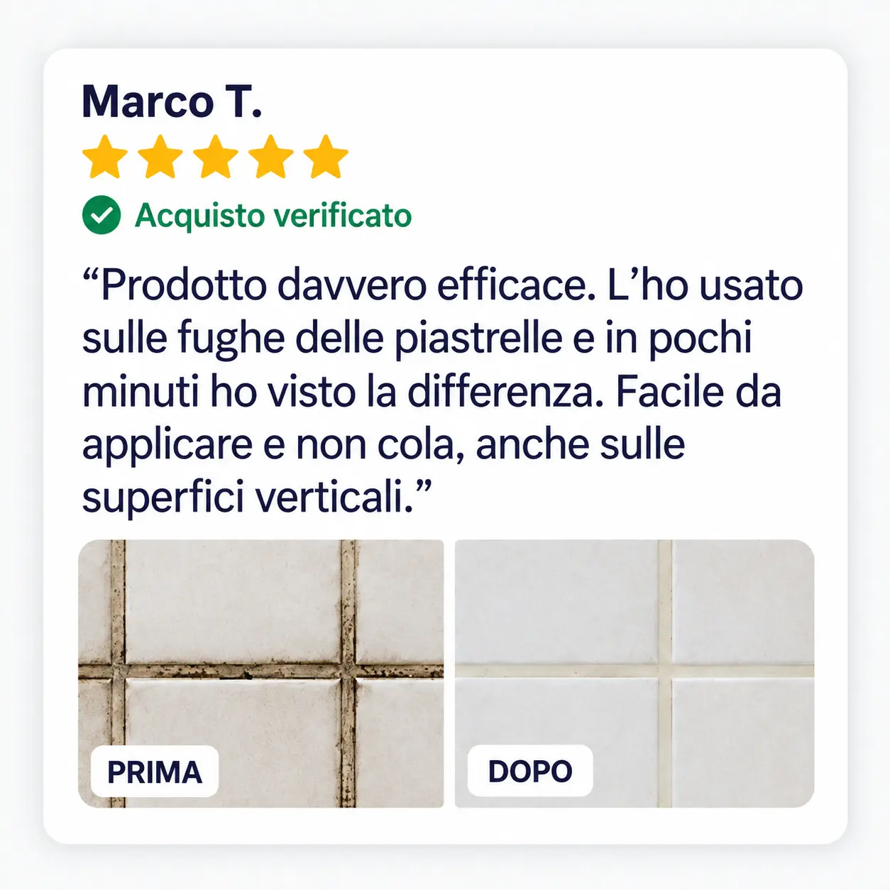 Recensione di un cliente su NuroClean Mold Remover Gel, 2 di 3