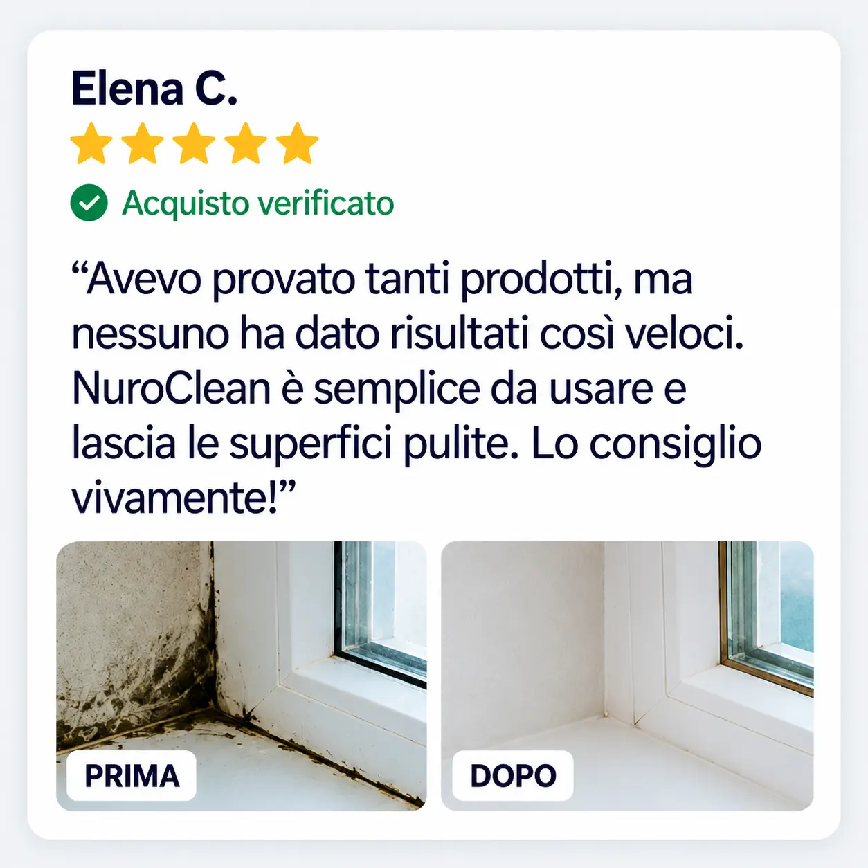 Recensione di un cliente su NuroClean Mold Remover Gel, 3 di 3